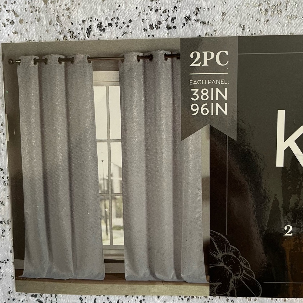 Kensie Maddie Room Darkening Panel Curtains Package contains 2 Curtain Panels